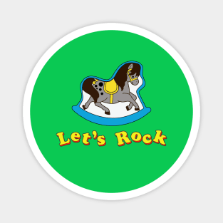 FPLP Rocking Horse Lets Rock Magnet